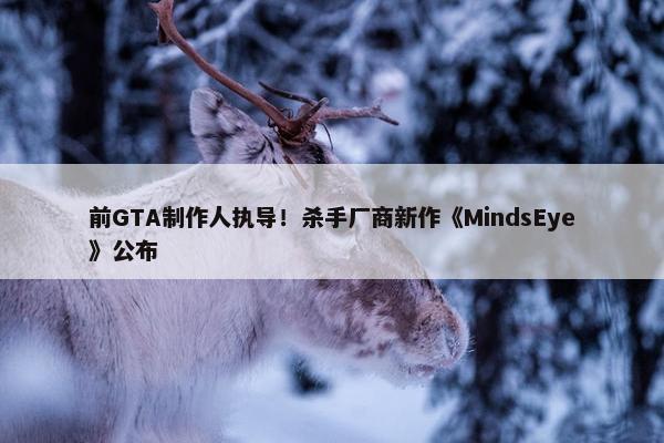 前GTA制作人执导！杀手厂商新作《MindsEye》公布