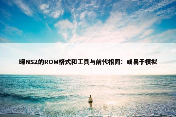 曝NS2的ROM格式和工具与前代相同：或易于模拟