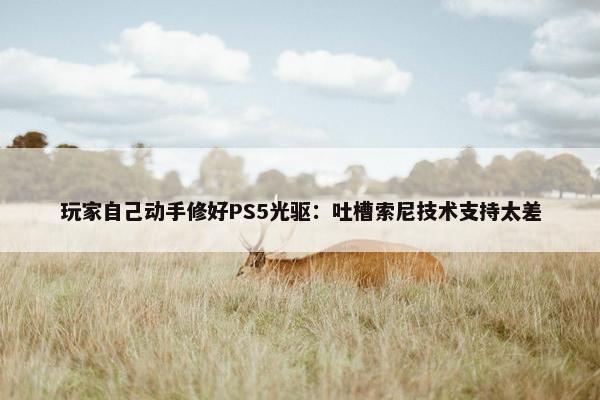 玩家自己动手修好PS5光驱：吐槽索尼技术支持太差