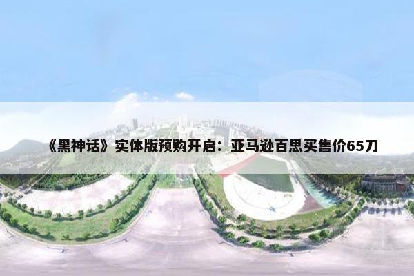 《黑神话》实体版预购开启：亚马逊百思买售价65刀