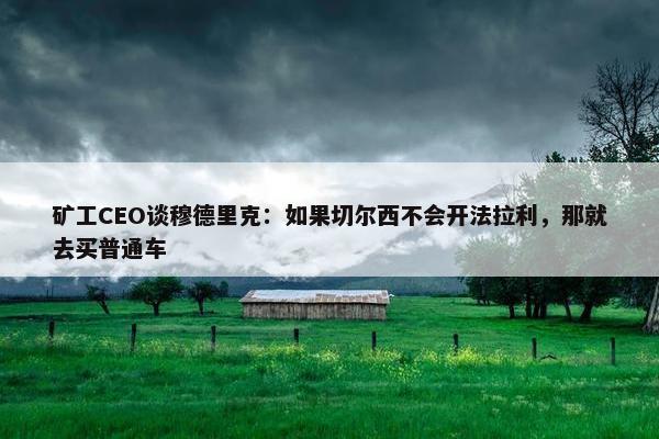 矿工CEO谈穆德里克：如果切尔西不会开法拉利，那就去买普通车