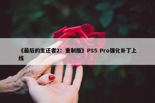 《最后的生还者2：重制版》PS5 Pro强化补丁上线