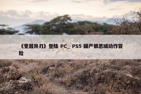 《觉醒异刃》登陆 PC_ PS5 国产银恶城动作冒险