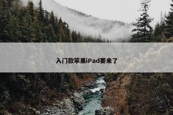 入门款苹果iPad要来了