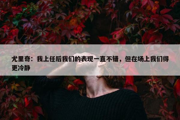 尤里奇：我上任后我们的表现一直不错，但在场上我们得更冷静