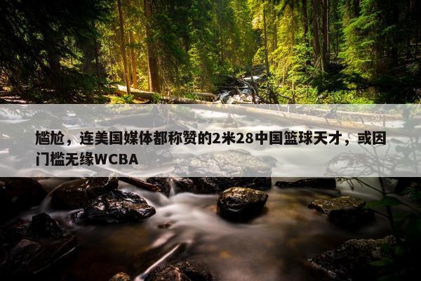 尴尬，连美国媒体都称赞的2米28中国篮球天才，或因门槛无缘WCBA