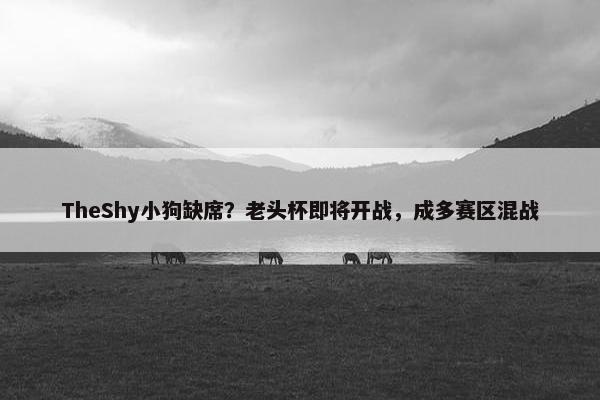 TheShy小狗缺席？老头杯即将开战，成多赛区混战