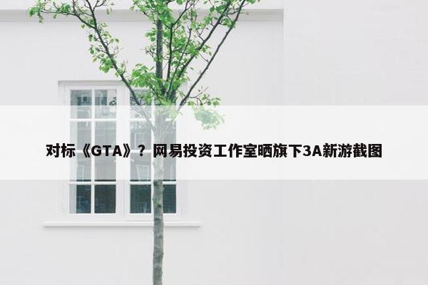 对标《GTA》？网易投资工作室晒旗下3A新游截图