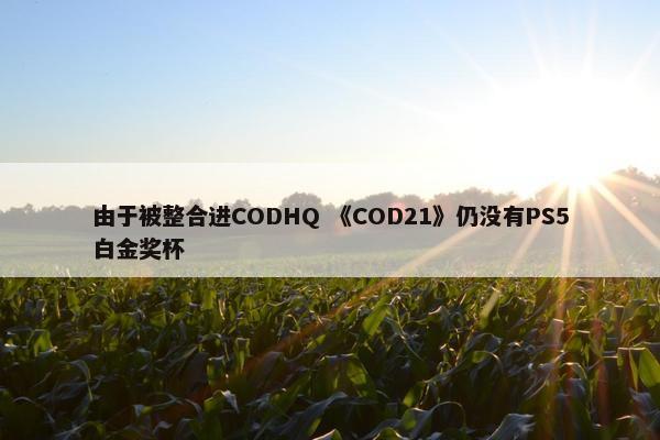 由于被整合进CODHQ 《COD21》仍没有PS5白金奖杯