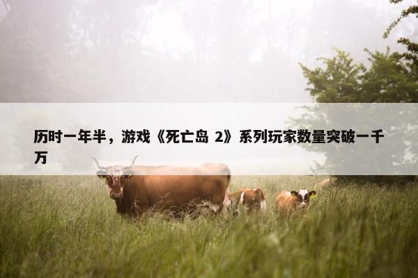 历时一年半，游戏《死亡岛 2》系列玩家数量突破一千万