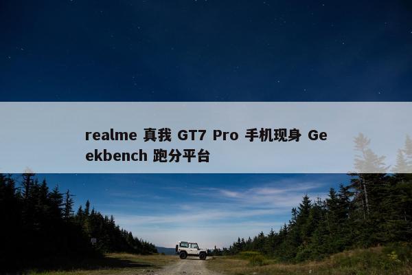 realme 真我 GT7 Pro 手机现身 Geekbench 跑分平台