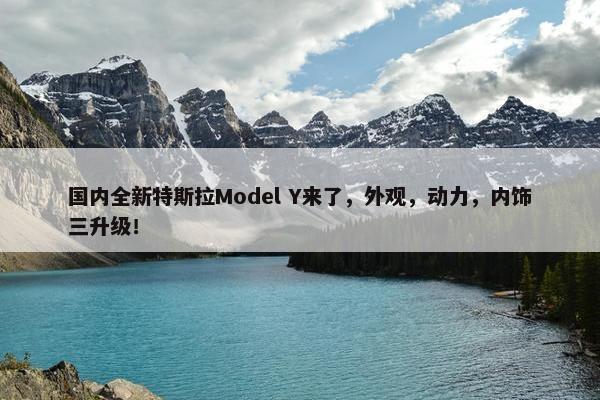 国内全新特斯拉Model Y来了，外观，动力，内饰三升级！