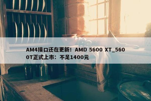 AM4接口还在更新！AMD 5600 XT_5600T正式上市：不足1400元