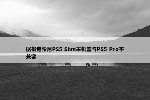 据报道索尼PS5 Slim主机盖与PS5 Pro不兼容