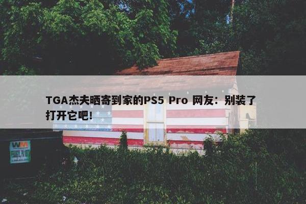 TGA杰夫晒寄到家的PS5 Pro 网友：别装了 打开它吧！