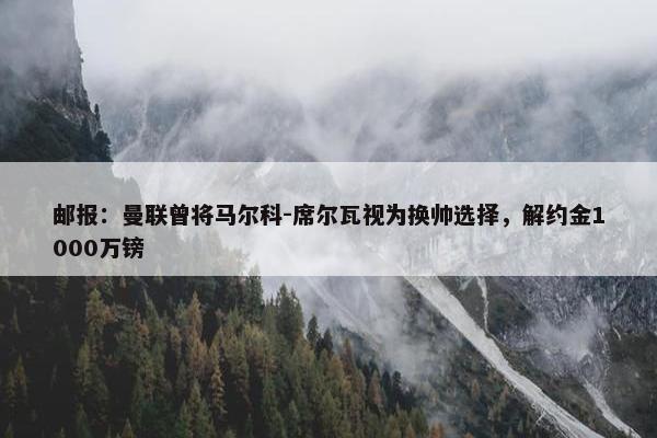 邮报：曼联曾将马尔科-席尔瓦视为换帅选择，解约金1000万镑