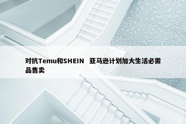 对抗Temu和SHEIN  亚马逊计划加大生活必需品售卖