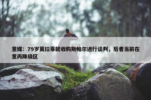 意媒：79岁莫拉蒂就收购斯帕尔进行谈判，后者当前在意丙降级区