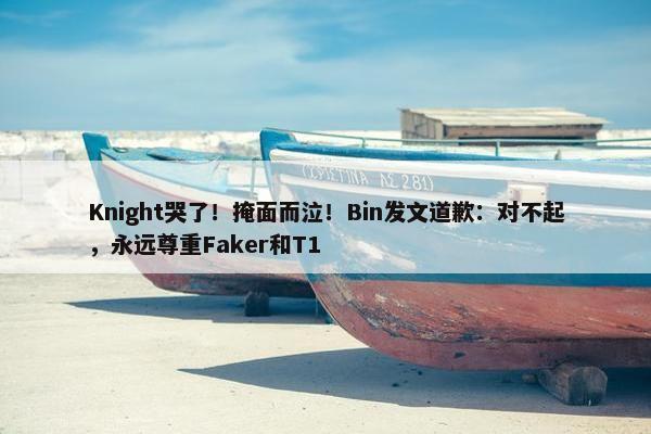 Knight哭了！掩面而泣！Bin发文道歉：对不起，永远尊重Faker和T1