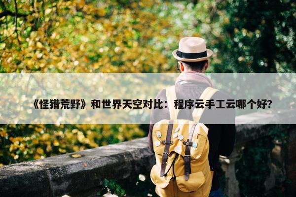 《怪猎荒野》和世界天空对比：程序云手工云哪个好？