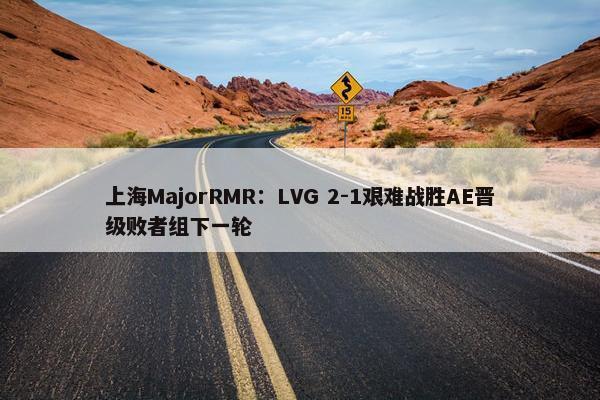 上海MajorRMR：LVG 2-1艰难战胜AE晋级败者组下一轮