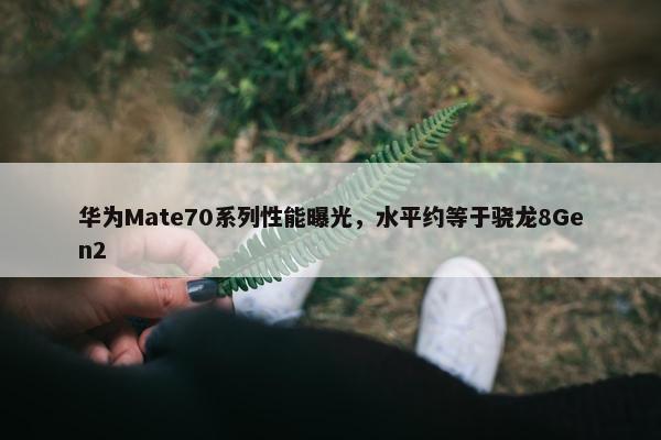 华为Mate70系列性能曝光，水平约等于骁龙8Gen2