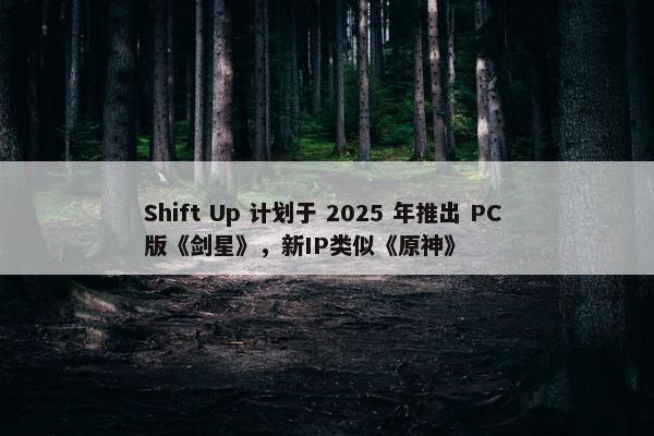 Shift Up 计划于 2025 年推出 PC 版《剑星》，新IP类似《原神》