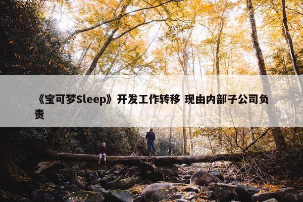 《宝可梦Sleep》开发工作转移 现由内部子公司负责