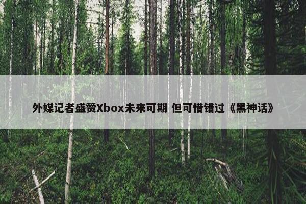 外媒记者盛赞Xbox未来可期 但可惜错过《黑神话》