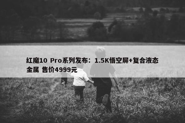 红魔10 Pro系列发布：1.5K悟空屏+复合液态金属 售价4999元