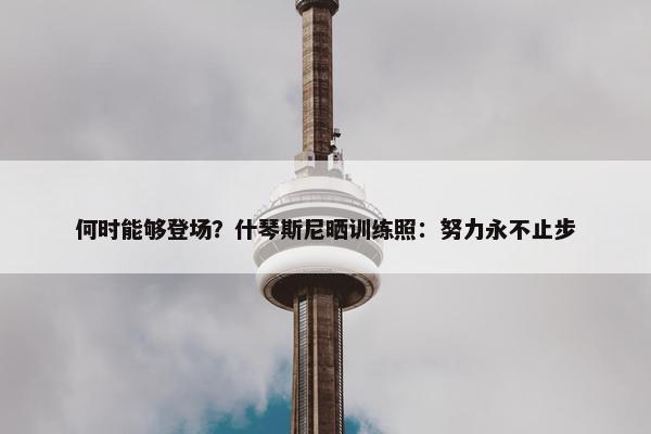 何时能够登场？什琴斯尼晒训练照：努力永不止步