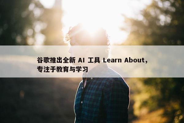 谷歌推出全新 AI 工具 Learn About，专注于教育与学习