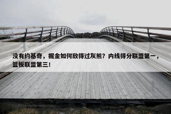 没有约基奇，掘金如何敌得过灰熊？内线得分联盟第一，篮板联盟第三！