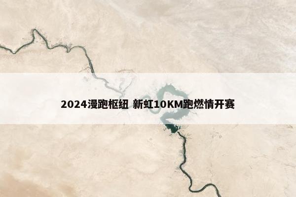 2024漫跑枢纽 新虹10KM跑燃情开赛