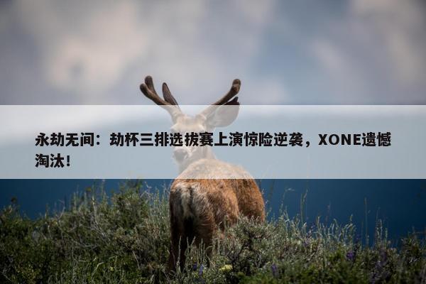 永劫无间：劫杯三排选拔赛上演惊险逆袭，XONE遗憾淘汰！