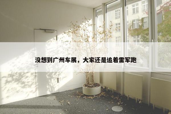 没想到广州车展，大家还是追着雷军跑