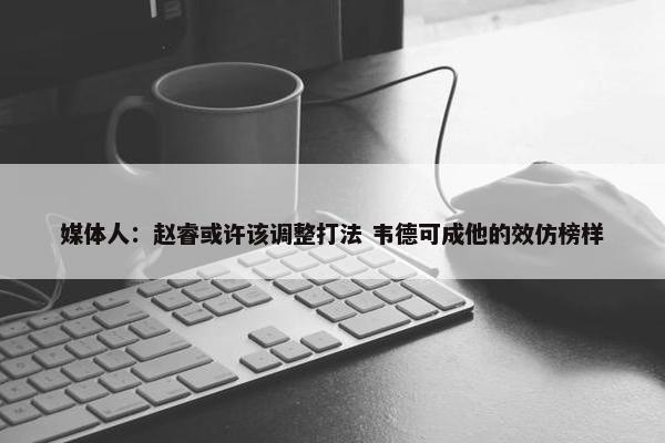 媒体人：赵睿或许该调整打法 韦德可成他的效仿榜样