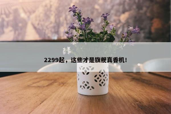 2299起，这些才是旗舰真香机！