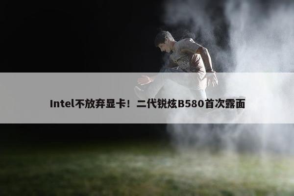 Intel不放弃显卡！二代锐炫B580首次露面