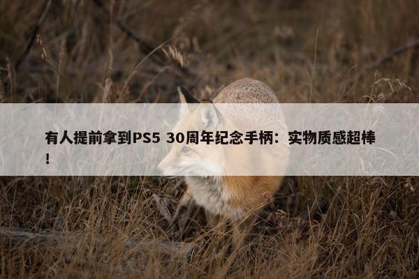 有人提前拿到PS5 30周年纪念手柄：实物质感超棒！