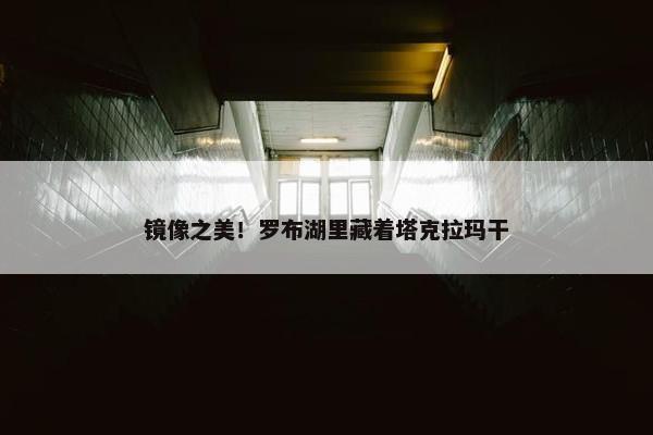 镜像之美！罗布湖里藏着塔克拉玛干