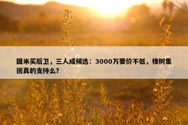 国米买后卫，三人成候选：3000万要价不低，橡树集团真的支持么？