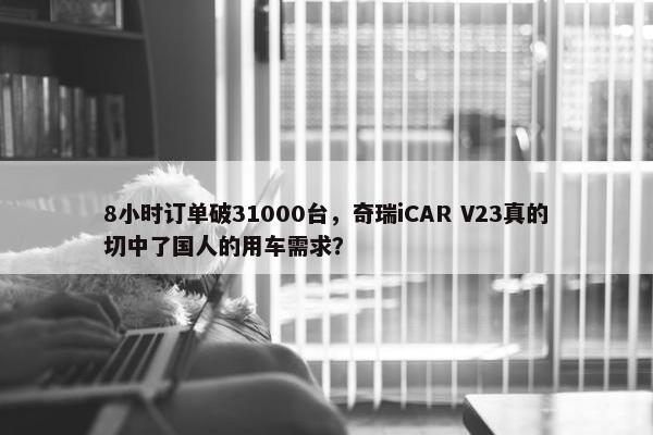 8小时订单破31000台，奇瑞iCAR V23真的切中了国人的用车需求？