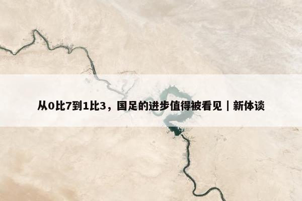 从0比7到1比3，国足的进步值得被看见｜新体谈