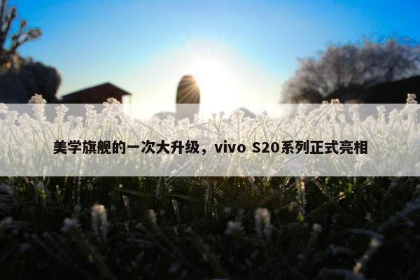 美学旗舰的一次大升级，vivo S20系列正式亮相