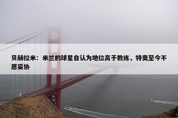 贝赫拉米：米兰的球星自认为地位高于教练，特奥至今不愿妥协