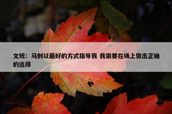 文班：马刺以最好的方式指导我 我需要在场上做出正确的选择