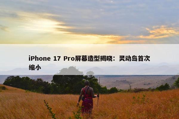 iPhone 17 Pro屏幕造型揭晓：灵动岛首次缩小