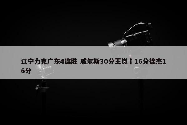 辽宁力克广东4连胜 威尔斯30分王岚嵚16分徐杰16分