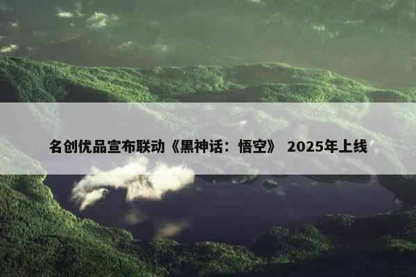 名创优品宣布联动《黑神话：悟空》 2025年上线